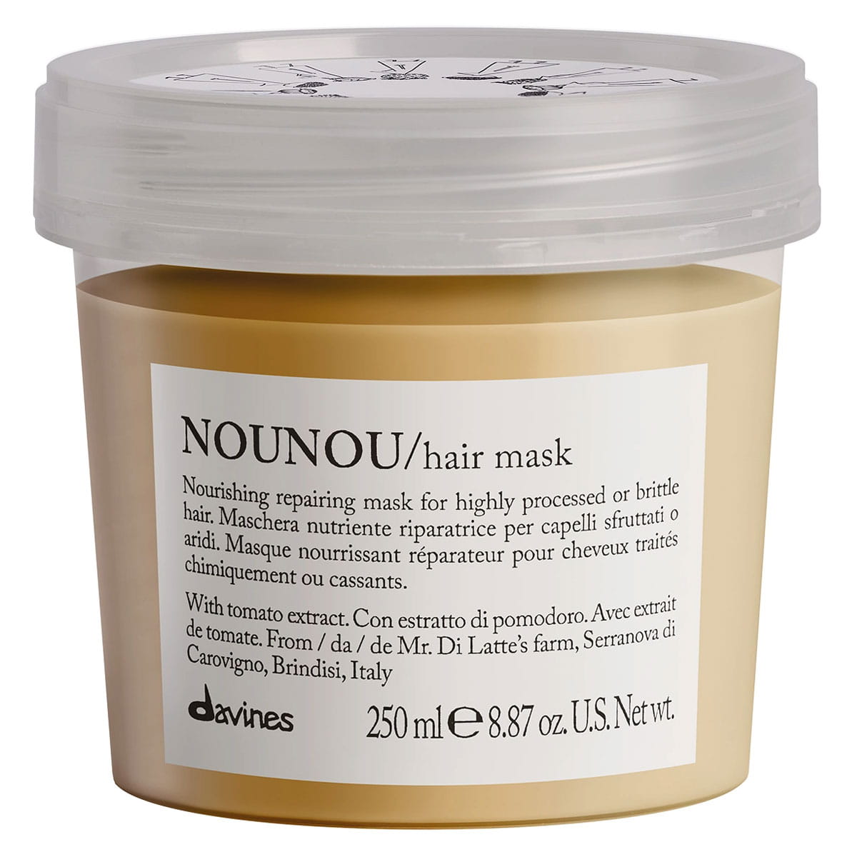 Davines Essential Haircare NOUNOU odżywcza maska do włosów zniszczonych 250ml
