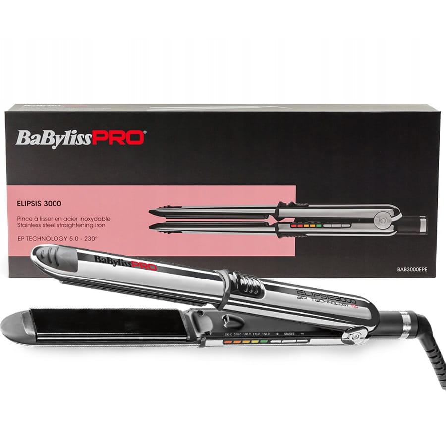 BaByliss Pro Elipsis 3000 BAB3000EPE prostownica do włosów z jonizacją i funkcją lokówki