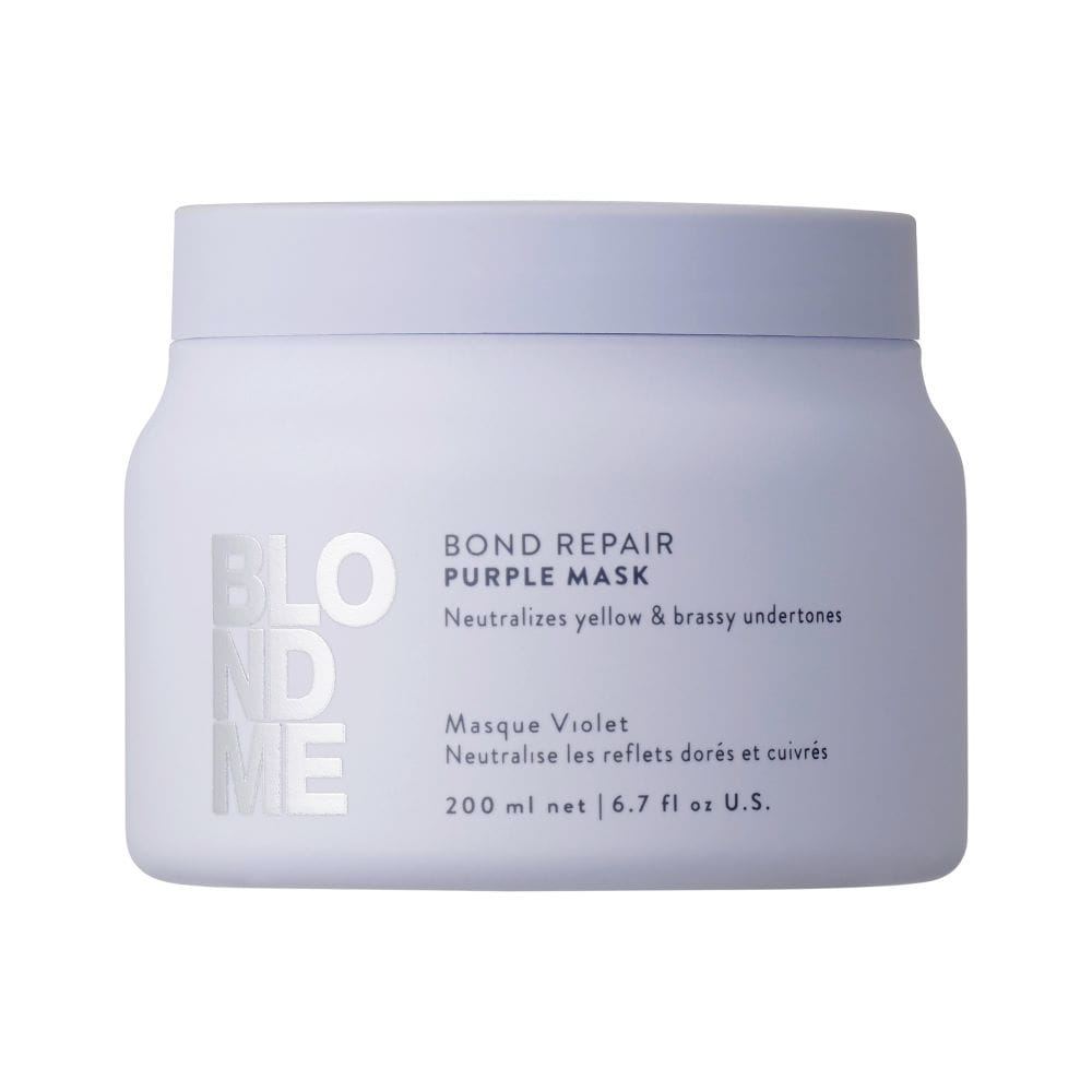 Schwarzkopf Professional BLONDME Bond Repair Purple maska fioletowa neutralizująca kolor włosów blond 200ml