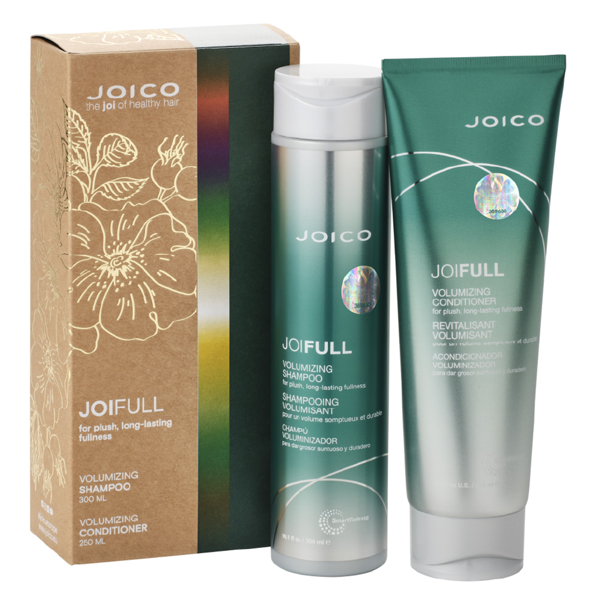 Joico JoiFull szampon i odżywka dodające objętości włosom cienkim i delikatnym | zestaw prezentowy