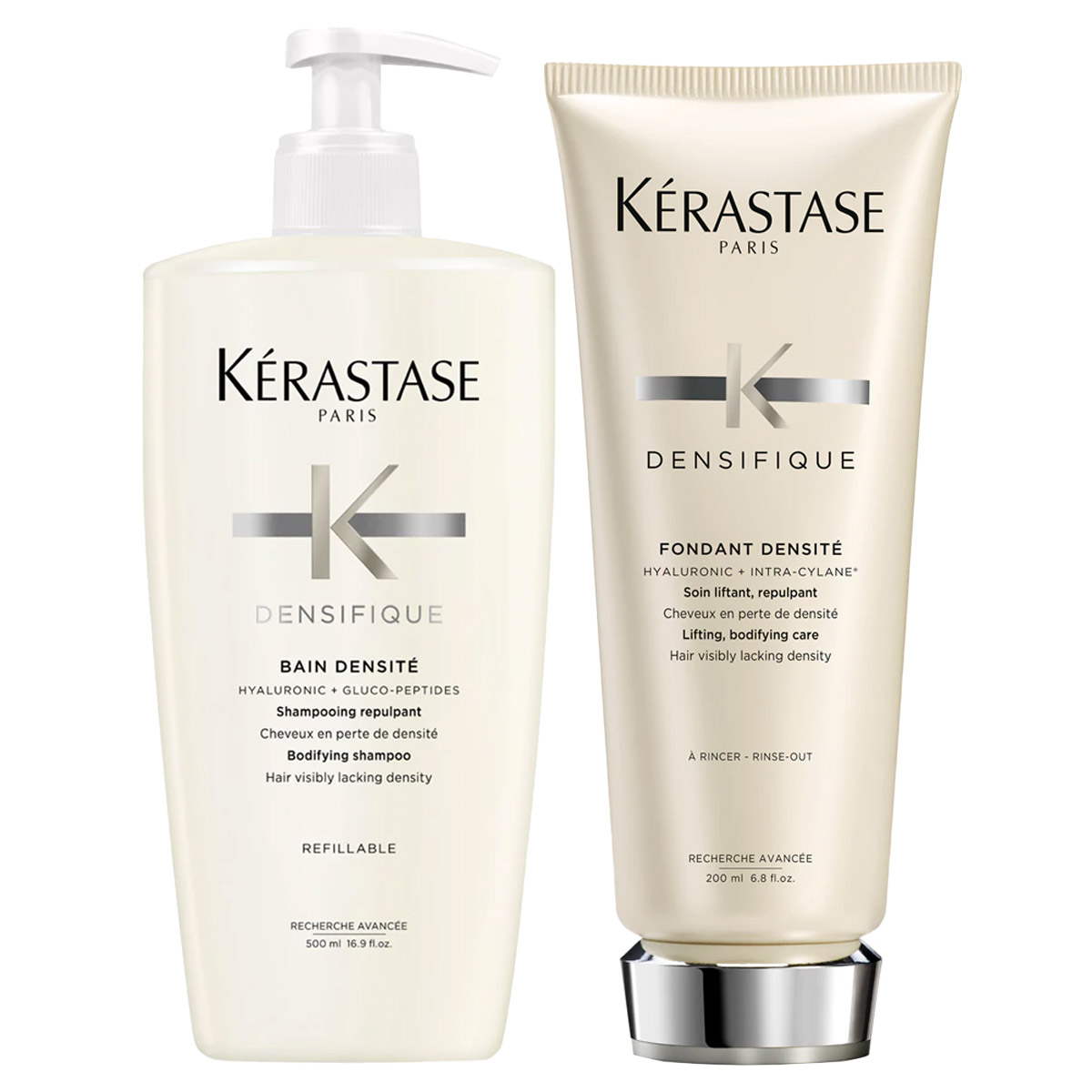 Kérastase Densifique zestaw zagęszczający do włosów cienkich i delikatnych | szampon 500ml, odżywka 200ml
