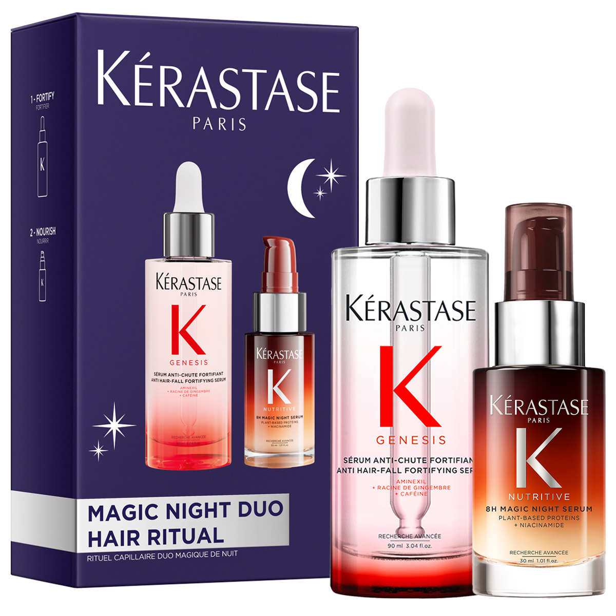 Kérastase Genesis Magic Night Duo | serum Genesis 90ml, serum Nutritive 30ml