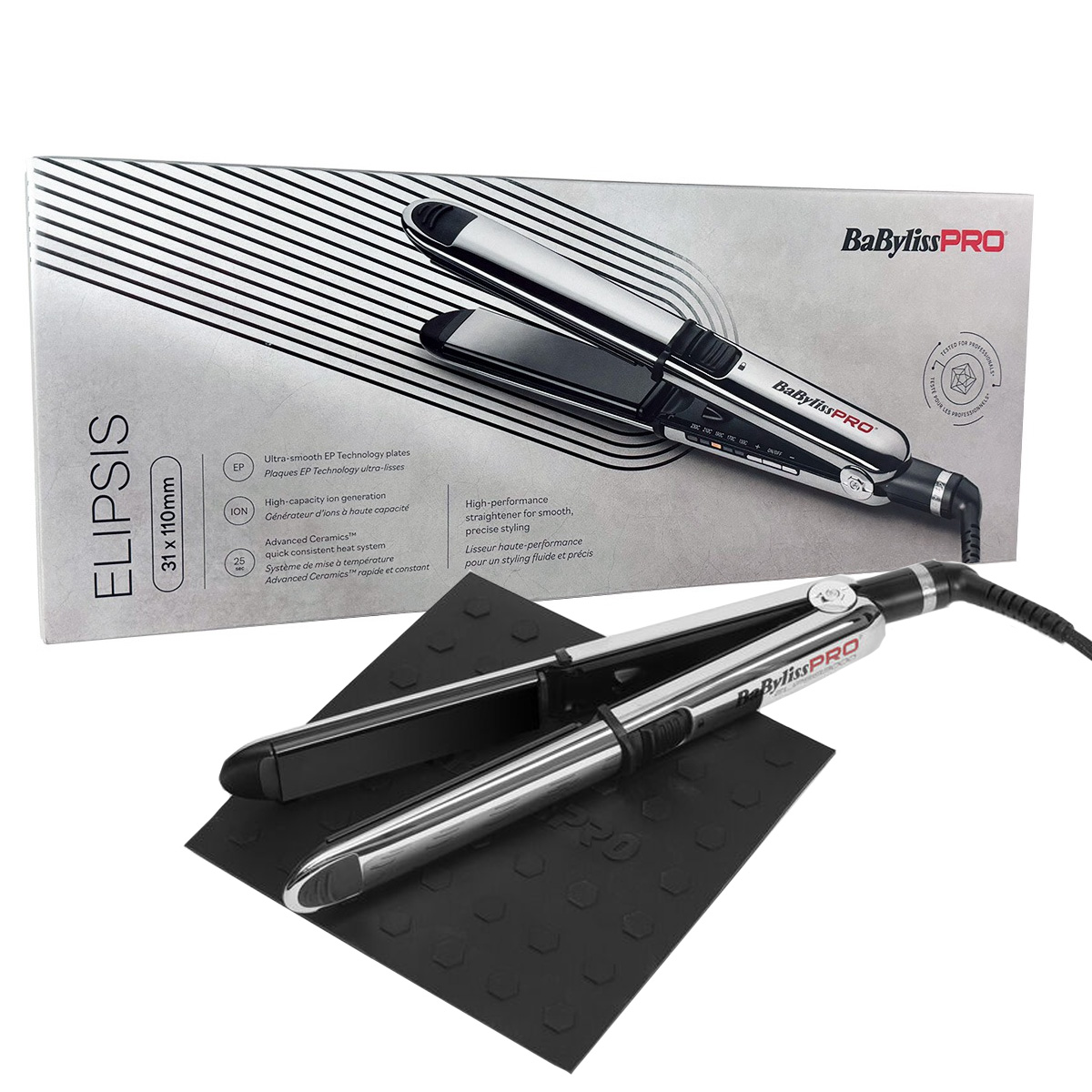 BaByliss PRO Elipsis BAB3000EPE prostownica do włosów z jonizacją i funkcją lokówki